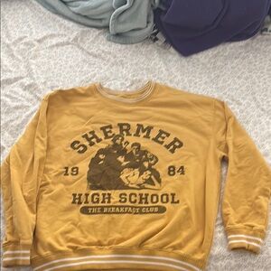 Shermer High School Graphic Sweater - Yellow